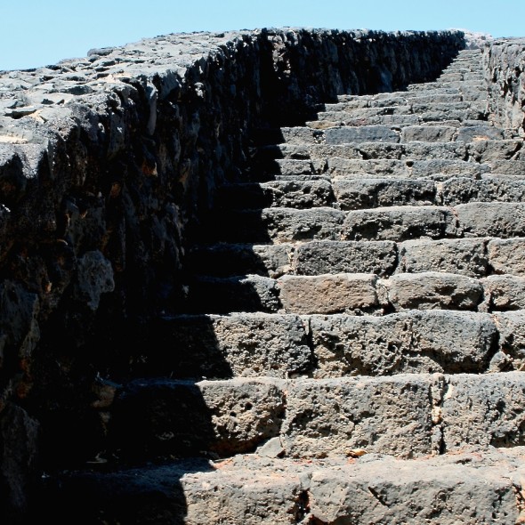 Lavasteintreppe auf Lanzarote (alt 2011)